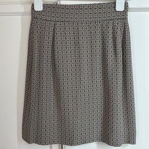 Henri Bendel Skirt NWOT Vintage Gorgeous tan and black pattern - fully lined